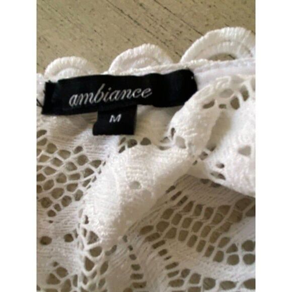 White Lacey Cocktail/Homecoming Dress (Small) - Picture 2 of 3